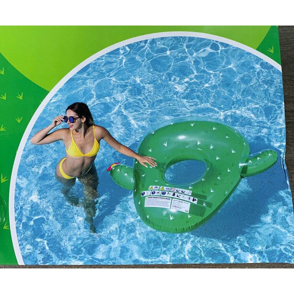 Giant Inflatable Cactus Shape Inner Tube Float Swimming Pool Toy Party PVC Rafts - Picture 2 of 12
